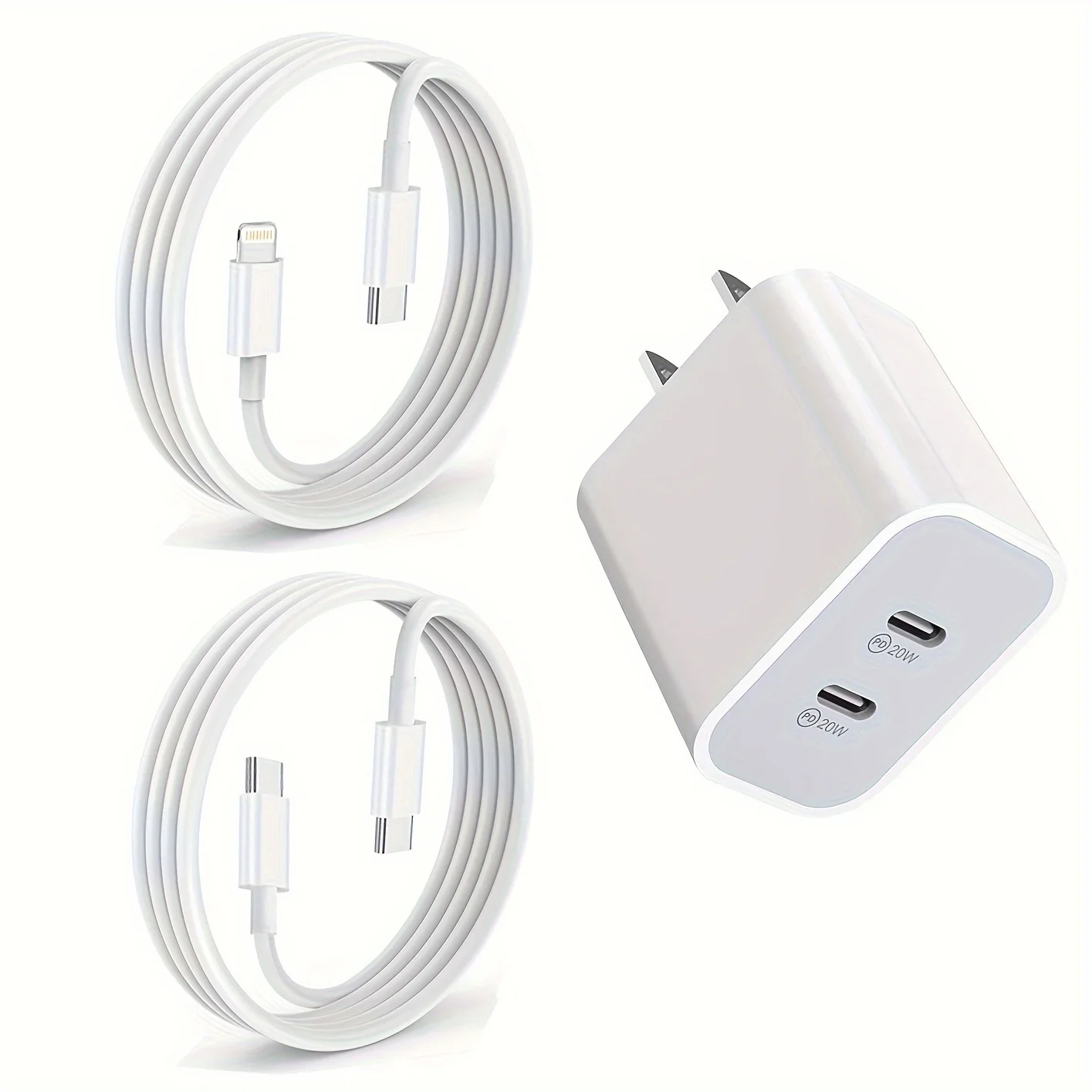 For iPhone16 Charger,40W Super Fast Dual Port USB C Wall Charger With 6ft Type-C Cable For IPhone 16/15/15pro 14/13/12/11Pro Max