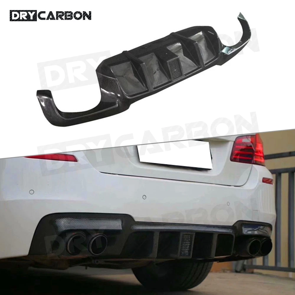 

Carbon Fiber Rear Bumper Diffuser Lip Spoiler for BMW 5 Series F10 M5 2010-2016 Diffuser Bumper Car Styling Body Kits FRP
