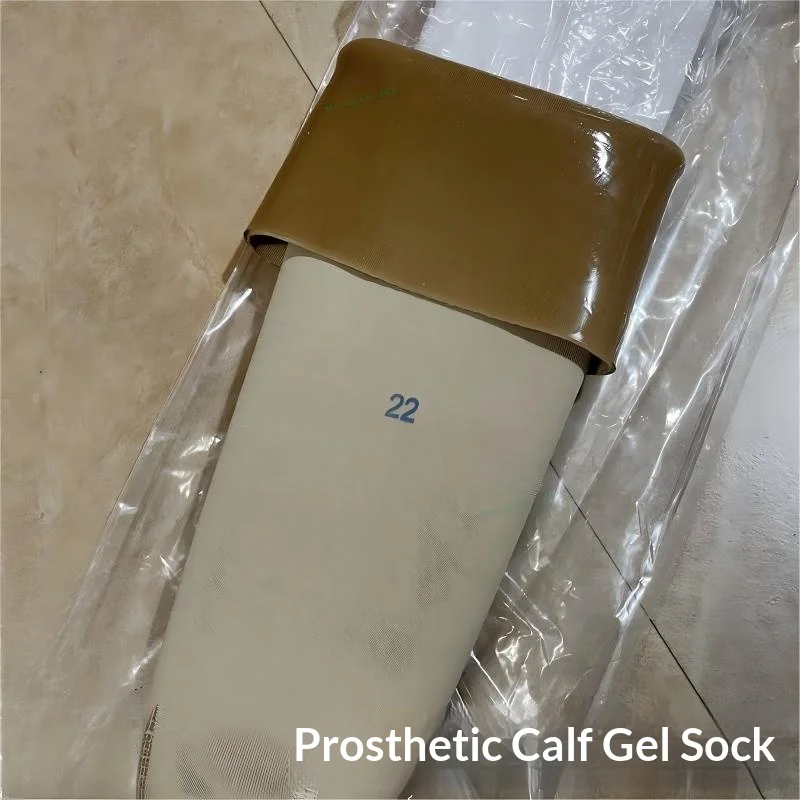 Transtibial Prosthetic Liner Gel Sleeve Cuttable Stump Cushion Socks Size Comfort Amputee Supplies Prosthesis Leg Random Colors