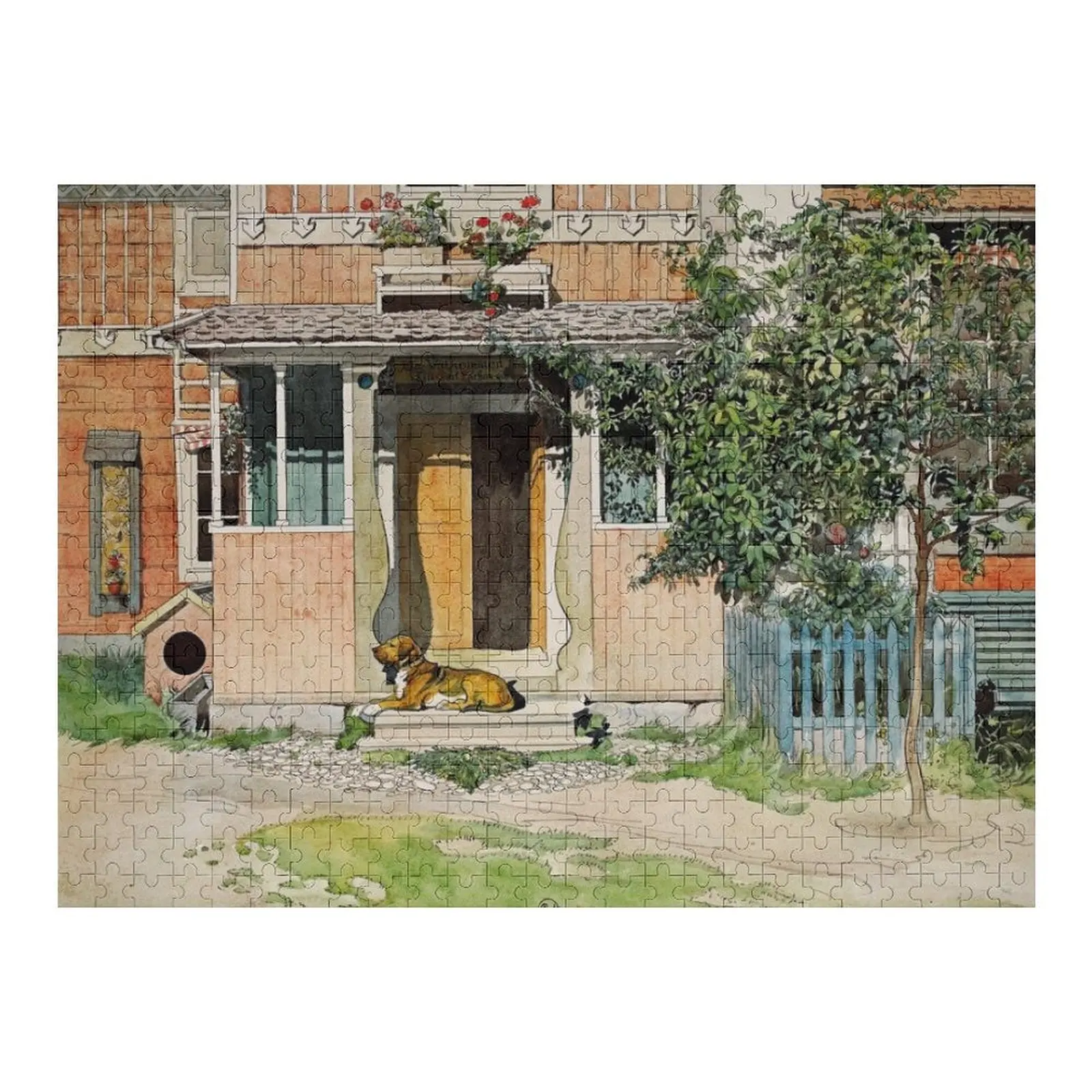 The Veranda - Carl Larsson Jigsaw Puzzle Regalo personalizzato per bambini Puzzle in legno personalizzato