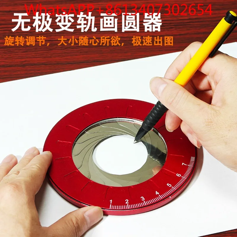 Woodworking Round Multifunctional Drawing Stainless Steel Scale Compass Round Drawing Tool (1pcs)