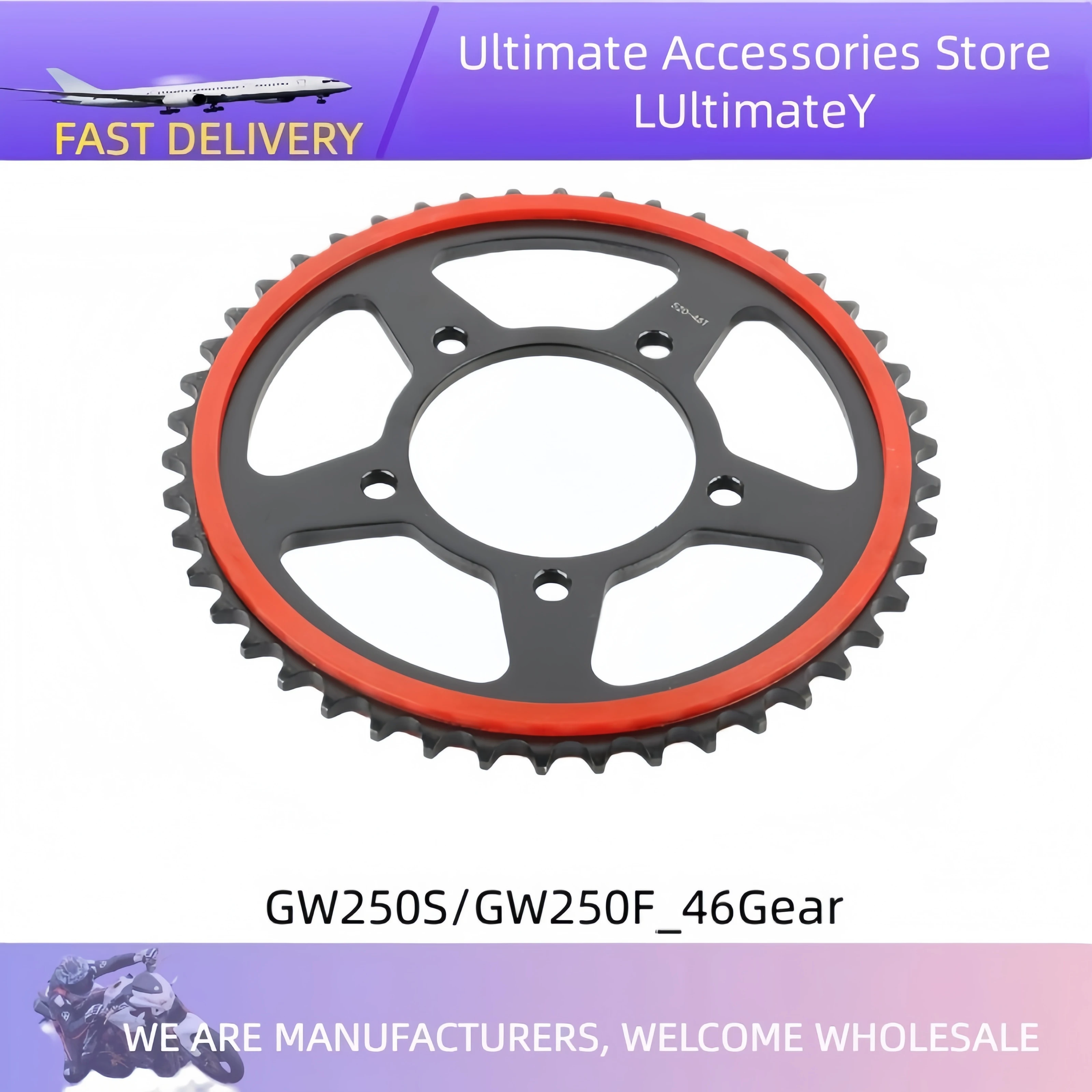 

Высококачественная бесшумная прочная передняя звездочка мотоцикла для Suzuki GSX250R GW250 DL250 GW250S F 45T 46TBandit Katana Acrosse