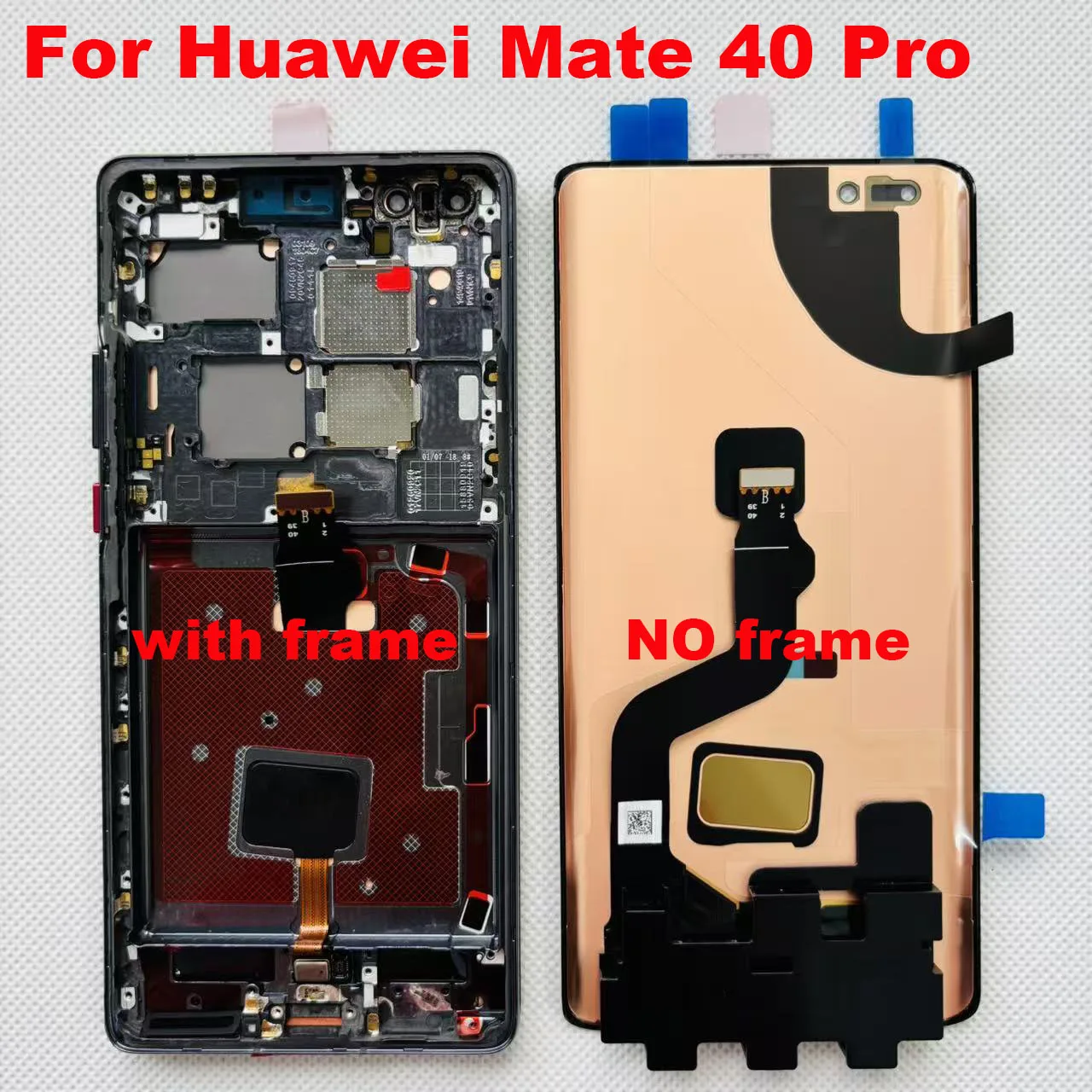 Pantalla Original de 6,76 pulgadas para Huawei Mate 40 Pro NOH-NX9 NOH-AN00 NOH-AN01, montaje de digitalizador con pantalla táctil, piezas de repuesto LCD