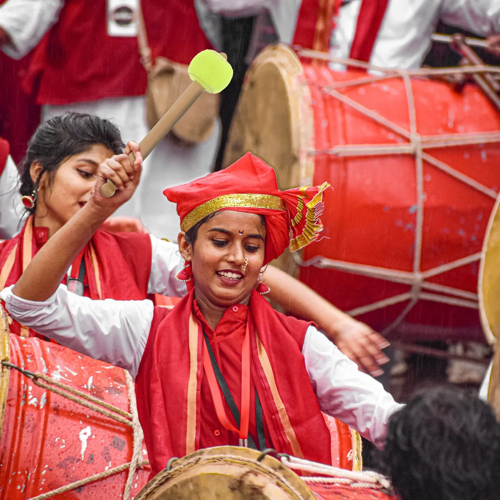 

Wooden Drumsticks Green Snare Percussion Instruments Natural Professional Student Use Eco Friendly for Kids