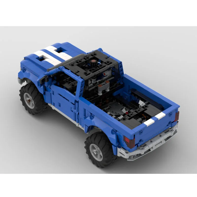 

MOC-94752 Blue New Classic Cargo Truck Building Block Model 982 Parts MOC Creative Birthday Toy Gift for Boys and Children