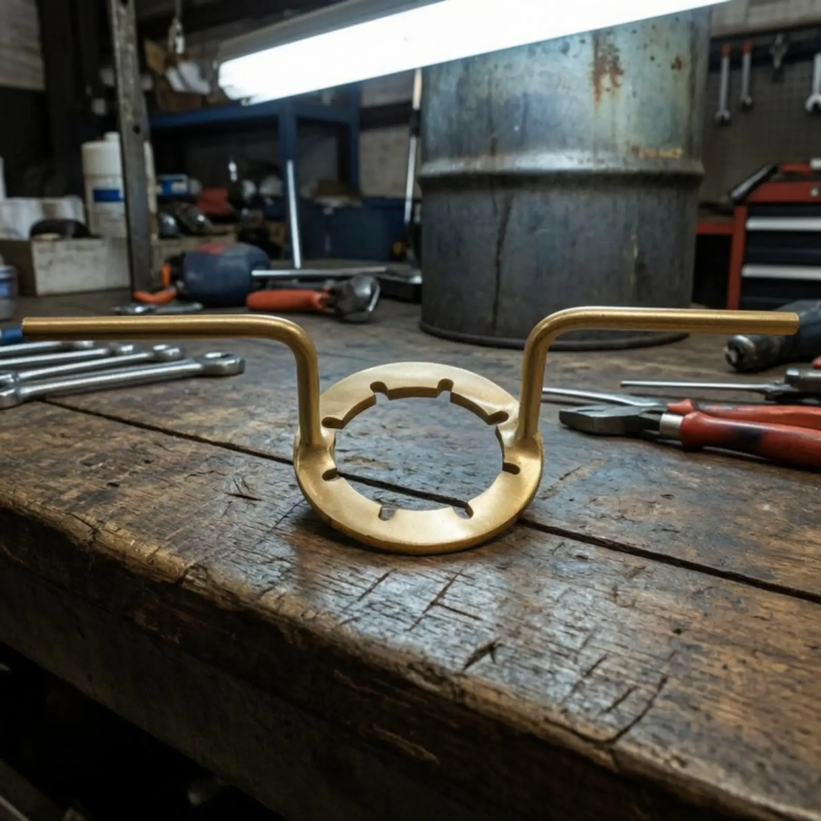 Industrial Drum Washer Wrench for 25L Steel Pail Lid Toothed Grip Ring Tool for Warehouse Maintenance
