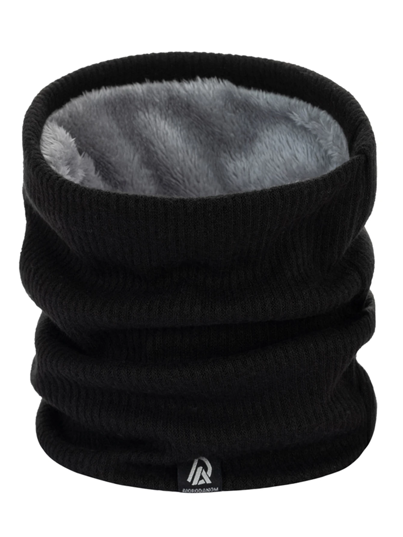 Hot Koop Winter Gebreide Ring Sjaal Met Fluwelen Unisex Rijden Wollen Halsdoek Effen Hals Hoge Kraag 2024 Pollover Echarpe