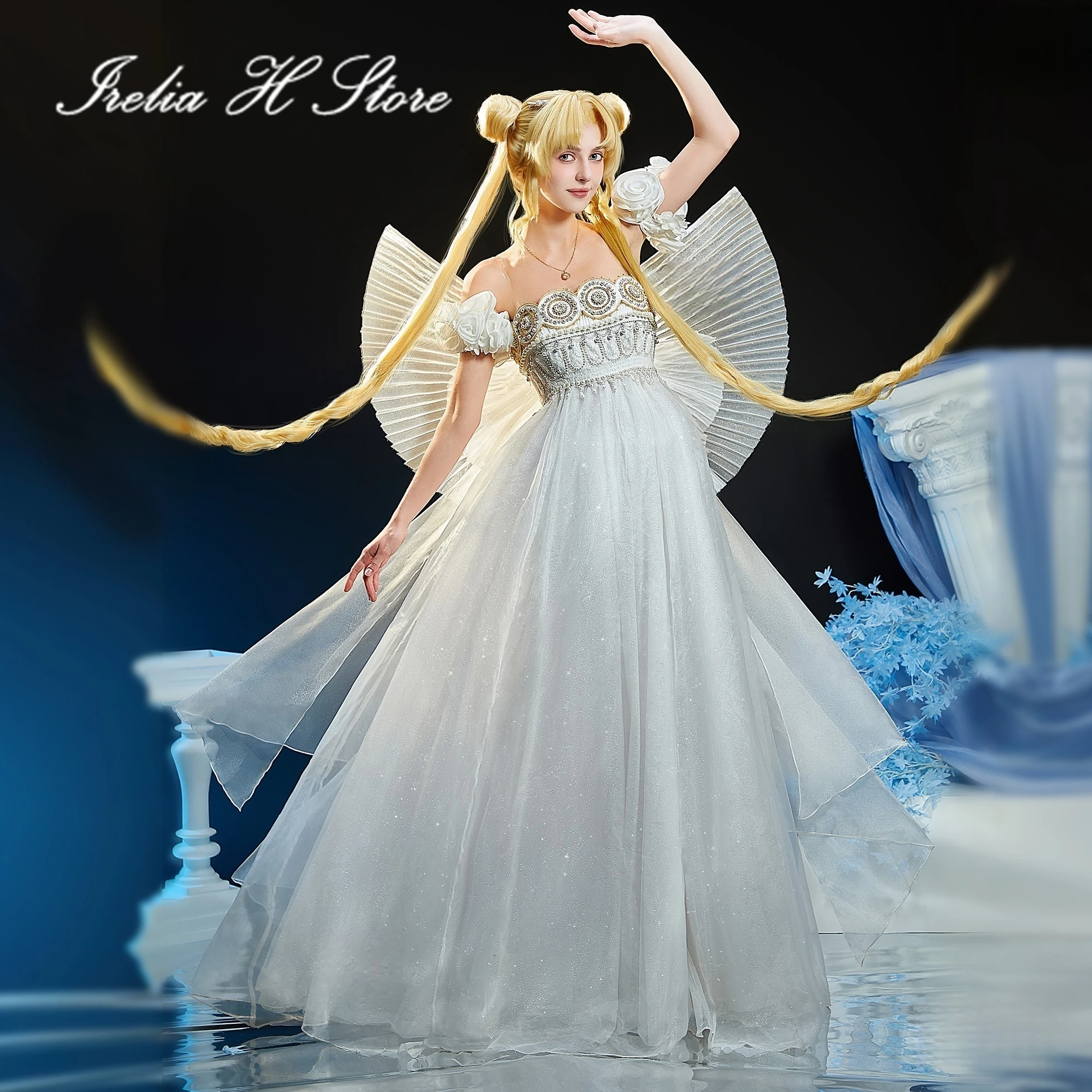Irelia H Store Anime Sailor Moon Chibiusa Cosplay-Kostüm Serenity Süßes Kleid für Damen Halloween-Kostüme