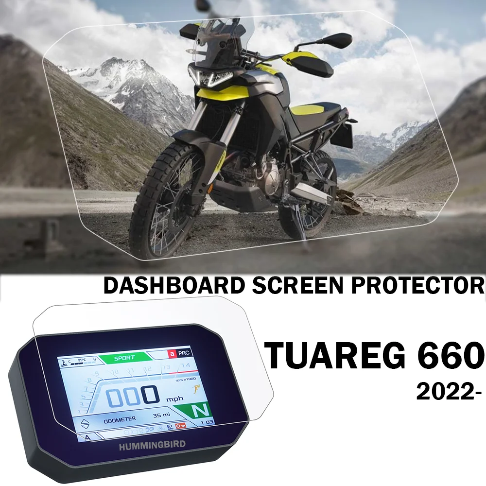 For Aprilia Tuareg 660 2022 Accessories Dashboard Screen Protector Anti-scratch TFT LCD Protective Films Tuareg660