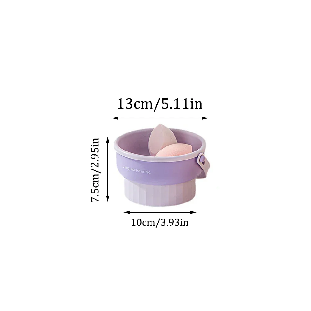 Ensemble de rangement en silicone pour pinceaux de maquillage, bol à poudre, bouffée sèche, étagère de séchage, outils de beauté, livres René