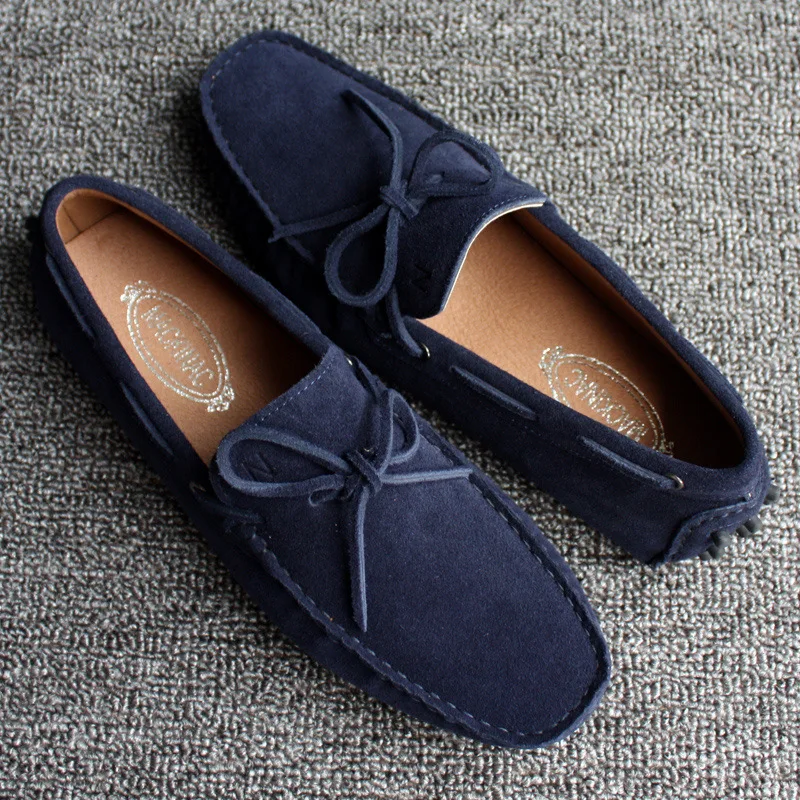 

Fashion Men Shoes Genuine Leather Casual Summer Shoes Classic Mens Loafers Elegantes Slip On Men's Flats Plus Male Driving Shoes