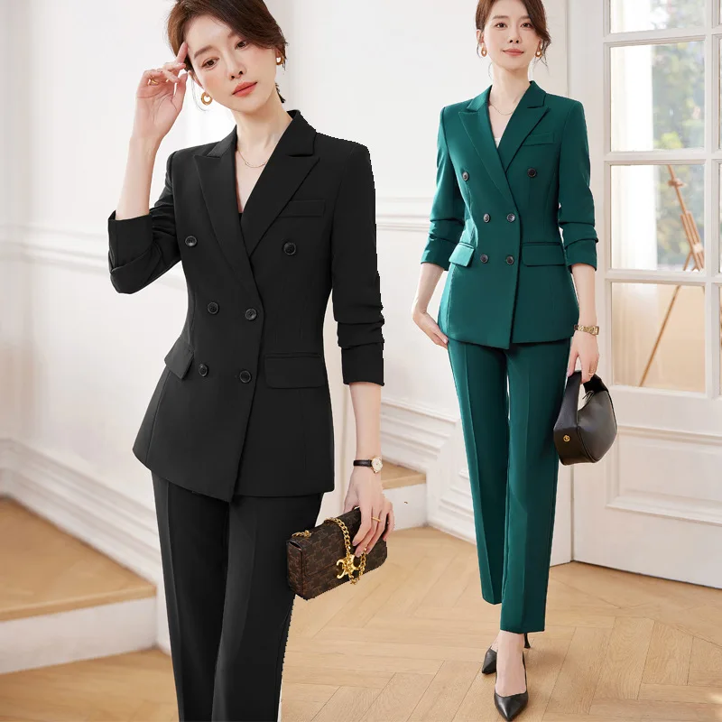 Wine Red High-End Small Suit Business Suit Women's Spring and Autumn New Waist-Tight Ladies' Suit Small Suit Jacket