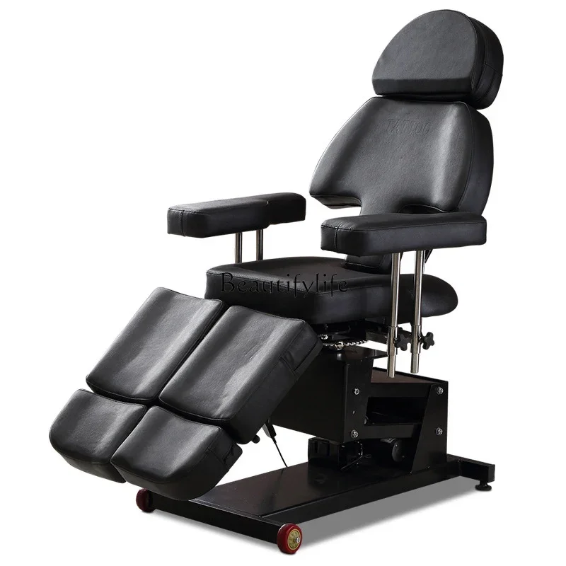 

Electric Tattoo Bed Multifunctional Tattoo Facial Bed Full Back Tattoo Recliner Split Leg Elevated Bed