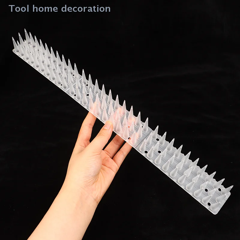 Anti pombo gato repelente picos de plástico transparente para cercas de jardim-diy esquilo e acessórios dissuasores de pássaros
