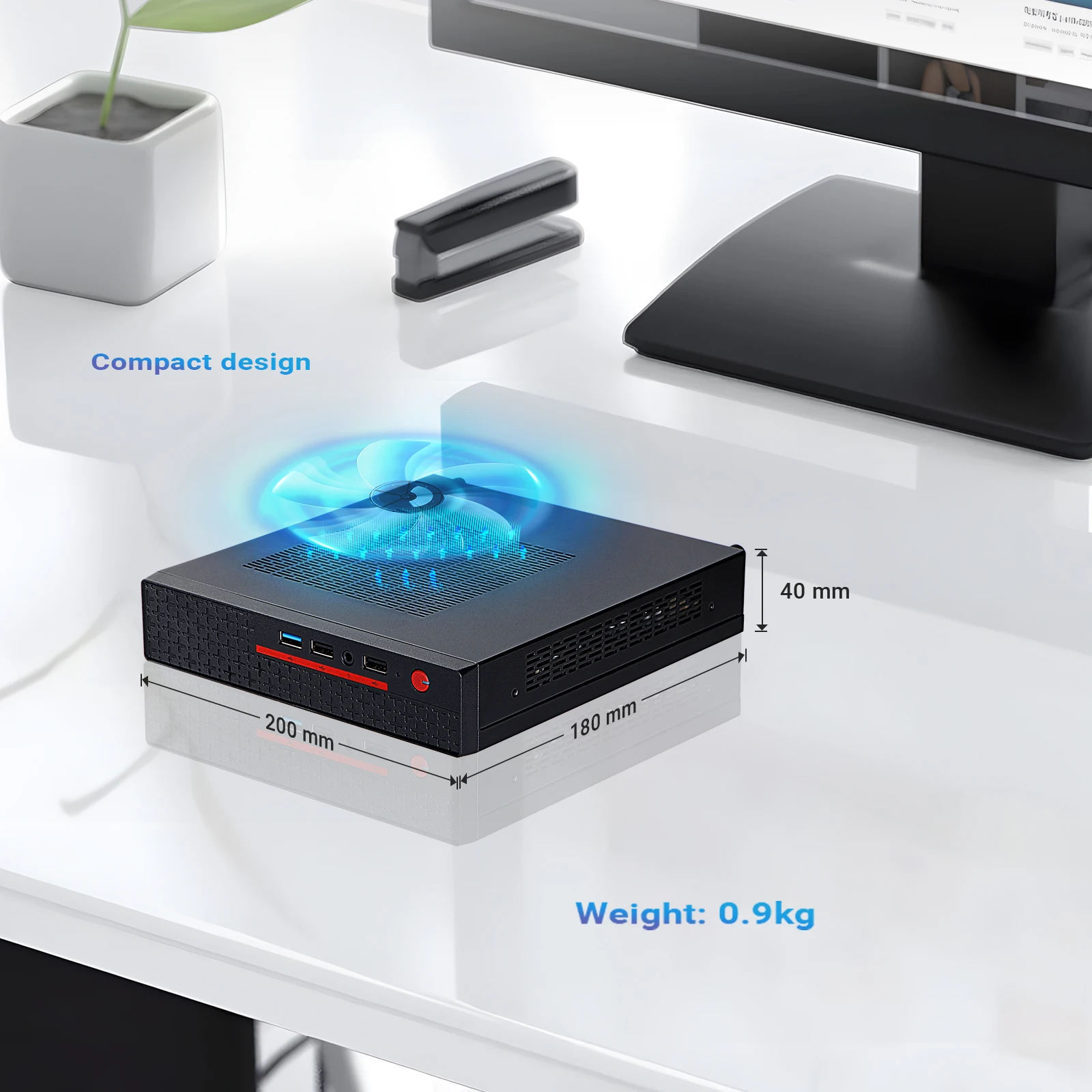 VNOPN Cheap Office Mini Pc Intel  i7 8750H/7700HQ NUC DDR4 WIFI5  4K  Windows10 Pro support 4G/5G Game office  Desktop Computer