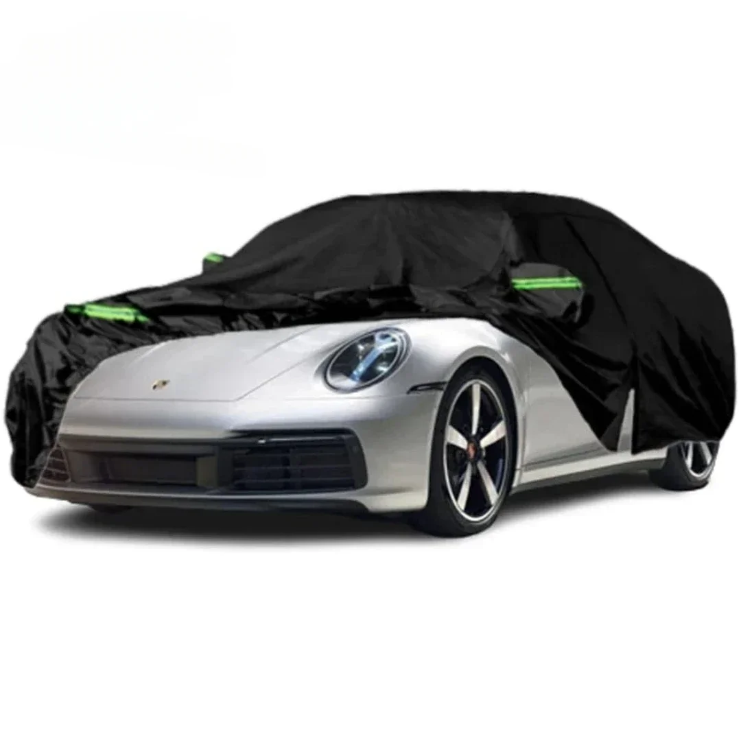 Waterproof Car Covers with 2004-2023 Porsche 911 (992/996/997 Series) Turbo/Carrera with Zipper Door for Snowproof UV Windproof