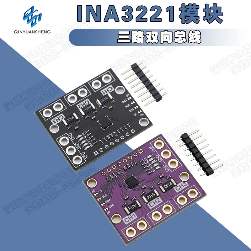 10 Stuks/MCU-3221 Ina3221 Drievoudige Low-Side/High-Side I2c Uitgangsstroom/Power Monitor