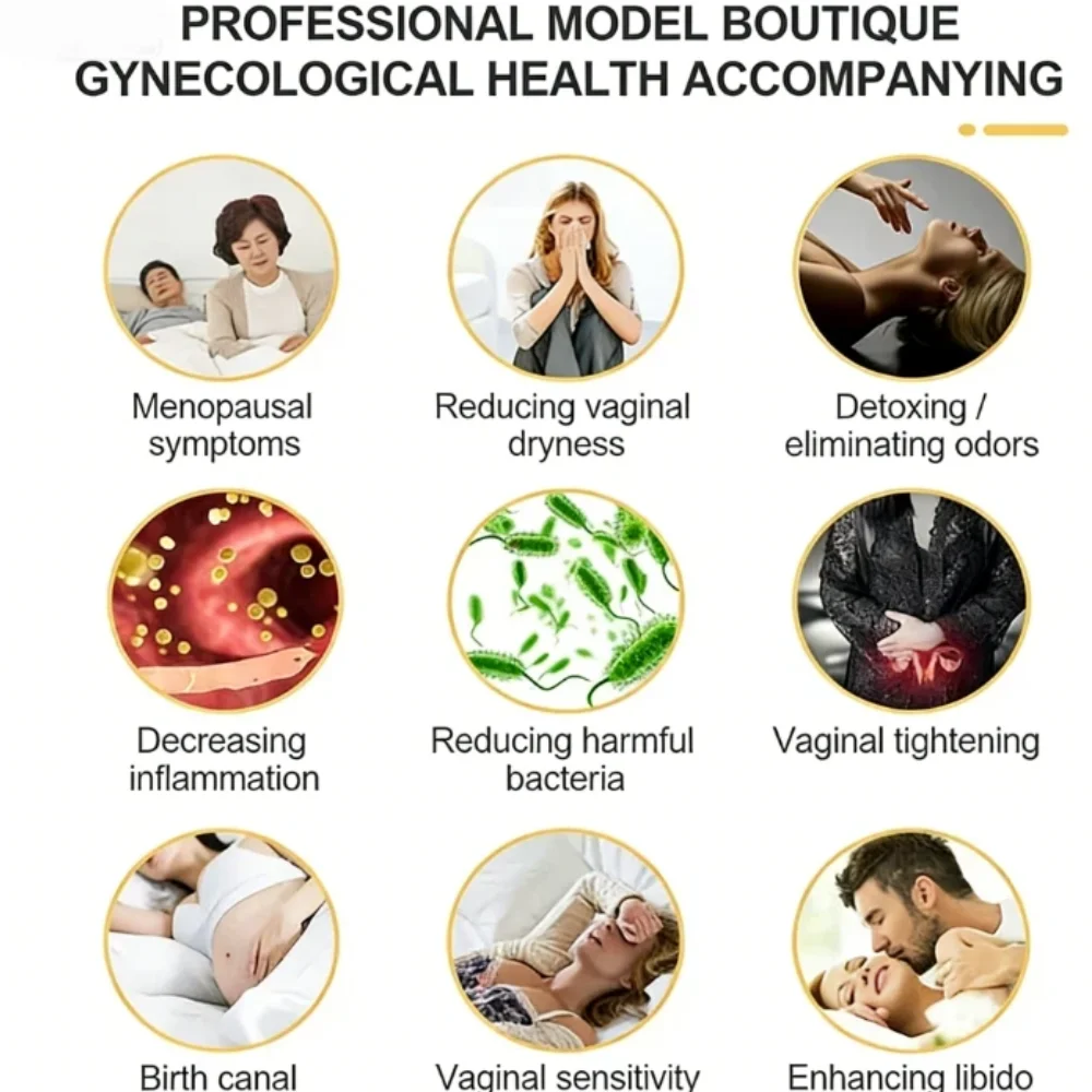 

HLKGO Women Infrared&Red Blue LED Vaginal Therapy Device for Vaginitis,Vaginal Tightening,Gynecological Care,Pain Management