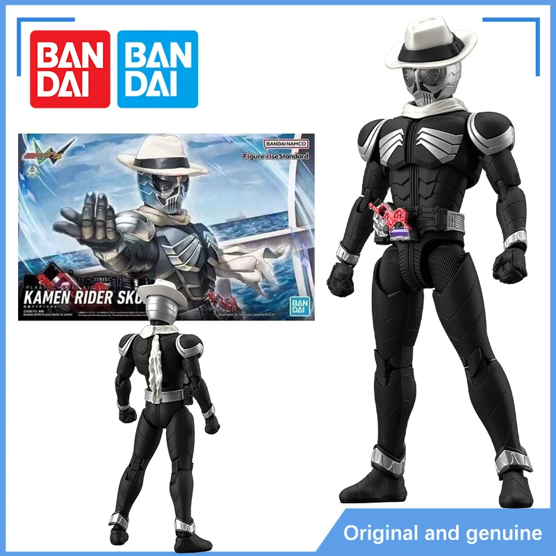 Stock Bandai original anime characters rise standard Kamen Rider Skeleton action figure toys available for collecting model orna