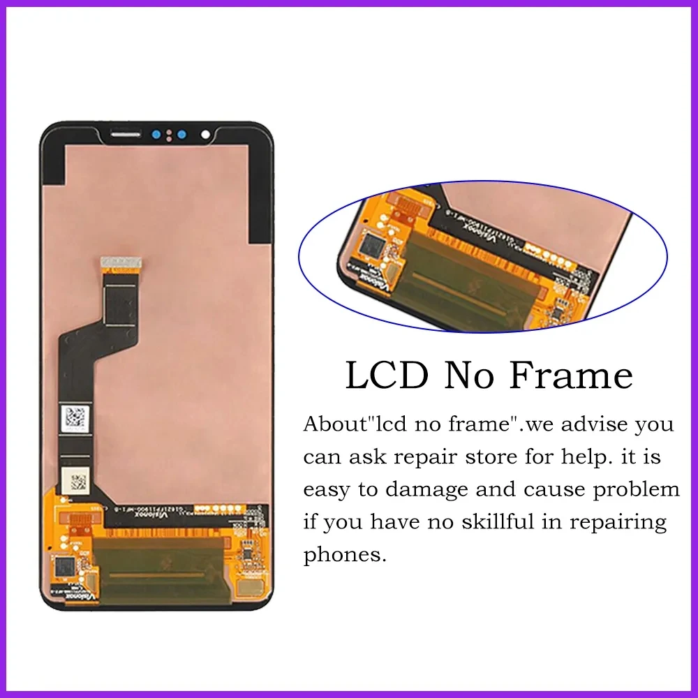 For LG G8S ThinQ LCD Display Touch Screen Digitizer Assembly Display Screen For LG G8S LCD LMG810 LM-G810 LMG810EAW LCD Screen