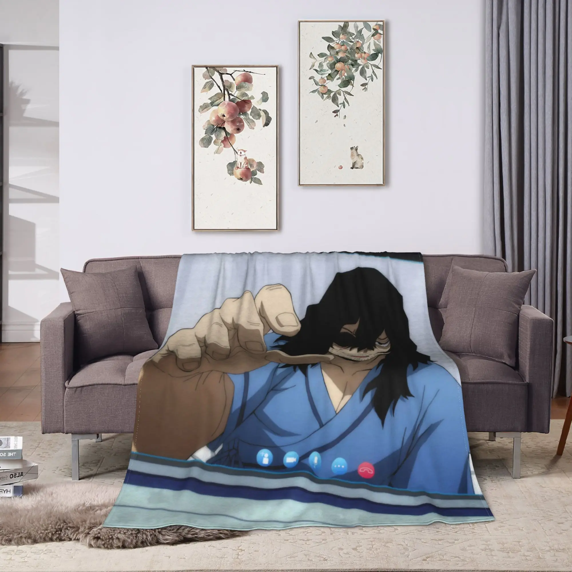 S-Shota A-Aizawa Blankets Winter  Soft Throw Blanket For Girls Couch Chair Flannel Bedspread Bed Cover