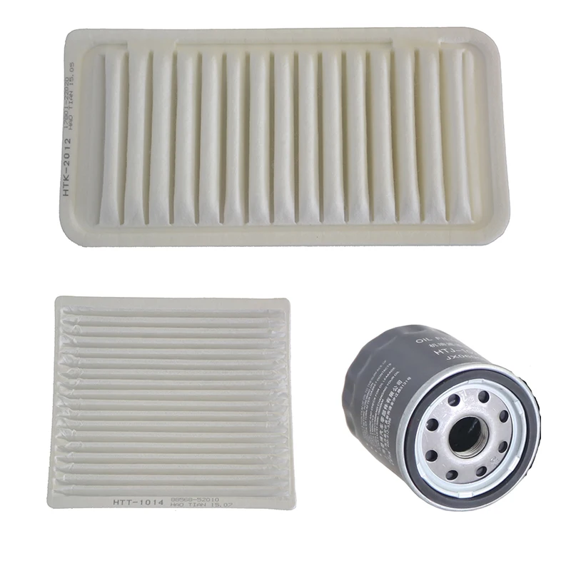 

3Pcs/set Car Air Filter Cabin Filter Oil Filter for Toyota Corolla 1.6L 1.8L Geely GC7 Lifan 620 17801-22020 88568-52010 JX0605B