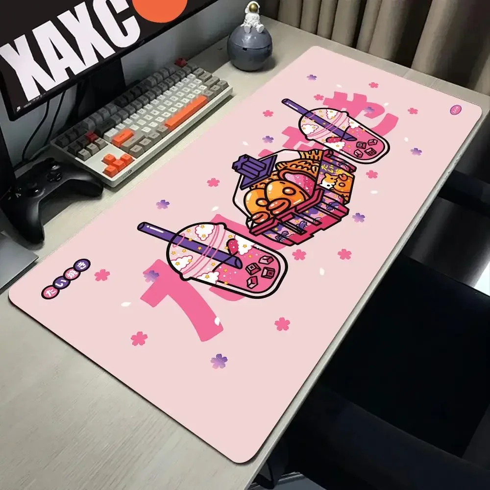 

Pink Cute Berry Large Mouse Pad HD Anime Overlock Mousepad Cartoon Computer Office Accessories Desk Mat Kawaii Mouse Mat 400x900