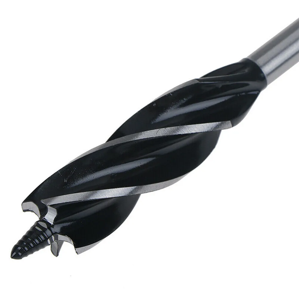 

1025mm Wood Drill Bit Set with 4 Blades and Fast Cutting Spiral Hex Shank for Easy Replacement Heat Treated for Long Term Use