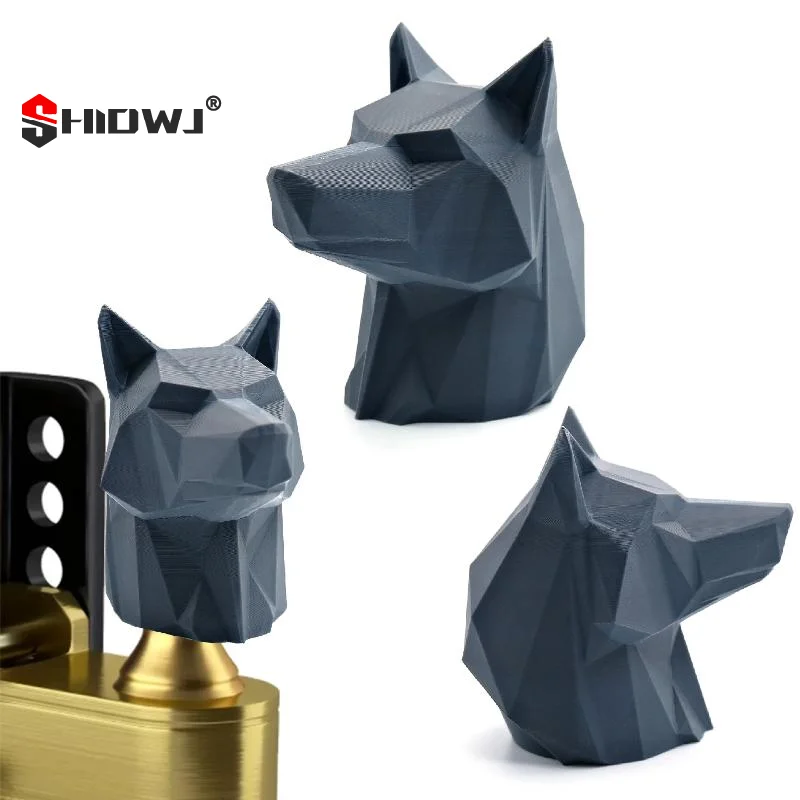 Wolf Shape Cap For Trailer Coupling 3D Printed Trailer Hitch Ball Covers Hitch Decor Towing Prevent Receiver Tube From Rusting