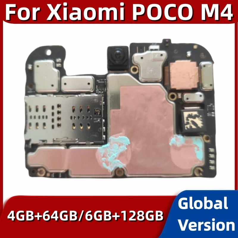 Mainboard For Xiaomi Poco M4 5G, 64GB 128GB ROM, Original Unlocked Motherboard, Logic Board, Global Version