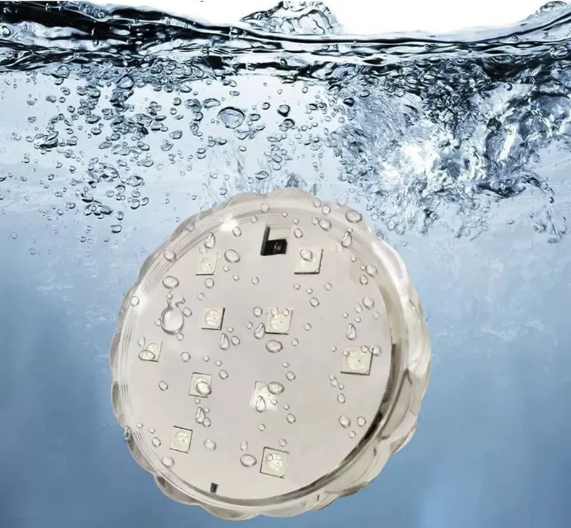 

Remote control assorted color 10 SMDs submersible led base light Vase lighting decoration waterproof Wedding Party floral Decor