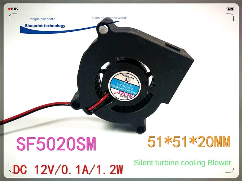 

50*50 * 20MM 5020 5cm 12V Silent Humidifier Turbo Blower Centrifugal Cooling Fan