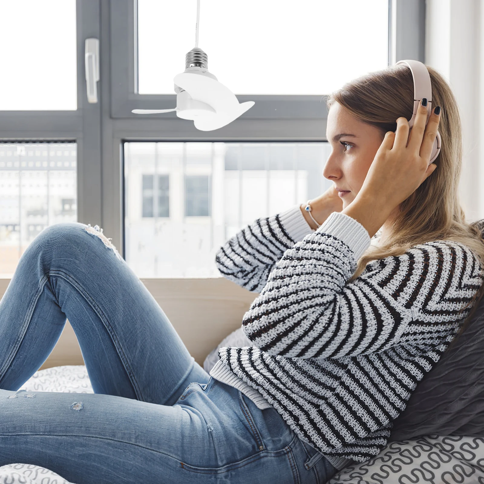 

Вентилятор с винтовым потолком для гостиной, спальни, подвесные вентиляторы для помещений внутри белого цвета для студентов заподлицо