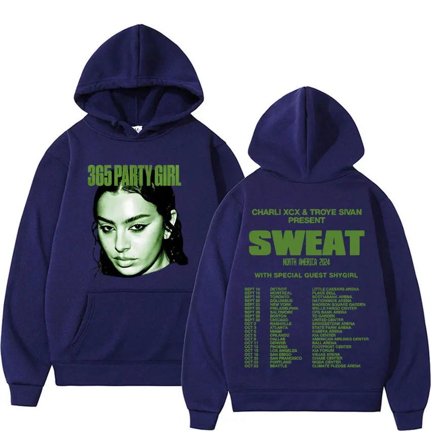 Charli Xcx Brat Troe Sivan Sweat Tour Hoodie Men Women Fashion Hip Hop Vintage Sweatshirts High Quality Casual Hoodies Pullovers