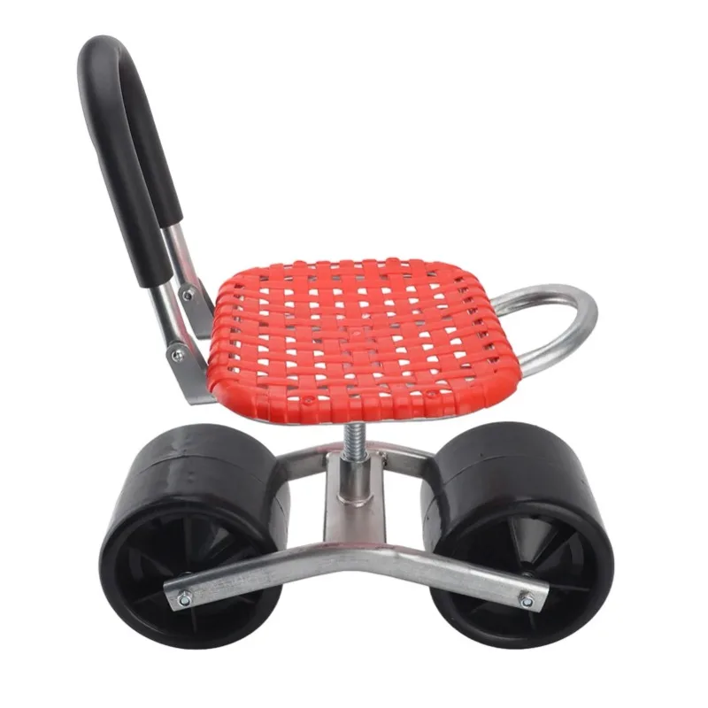 

Garden Scooter Adjustable Increase Efficiency Labor Saving Comfortable Rolling Gardening Stool for Field