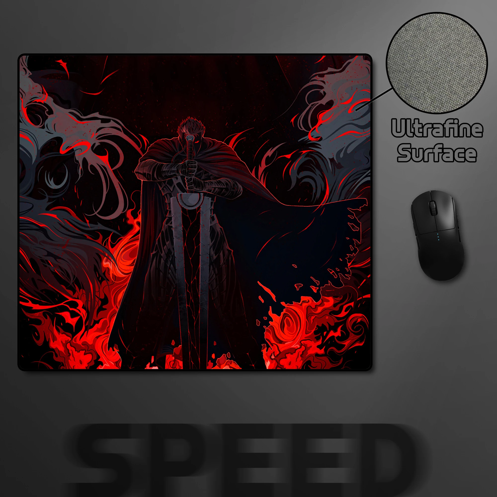 

Samurai Gaming Mousepad Gamer Professional E-Sports Mouse Mat WHigh Elastic Non-slip Bottom Speed Mouse Pad Premium Keyboard Pad