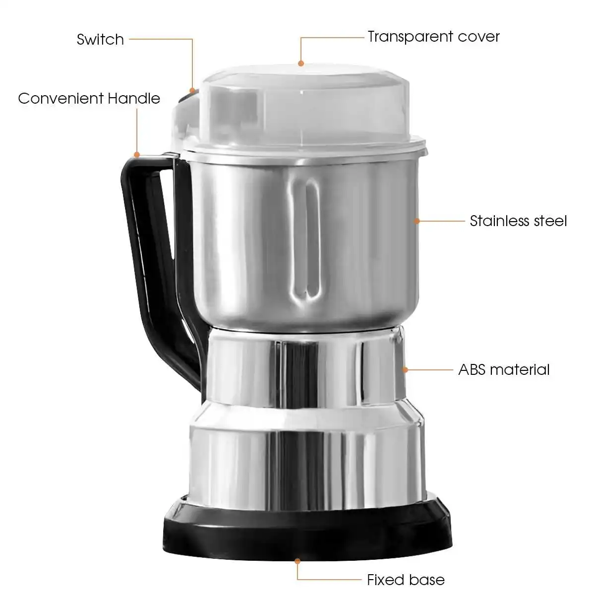 Electric Multifunctional New Grinder Coffee Kitchen Beans Cereal Nuts Spices Grains Grinder Machine For Home Coffee Grinders