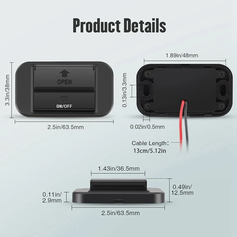 Prise de charge rapide USB pour touristes, panneau de commutation, chargeur de voiture pour bateau marin, moto RL, QC3.0, 36W, 12V, 24V, 4 pièces