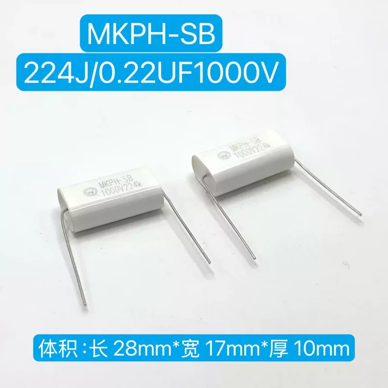 10pcs Chuangge customized MKPH-SB 600V 0.22UF 1000V 224J IGBT axial non inductive absorption capacitor