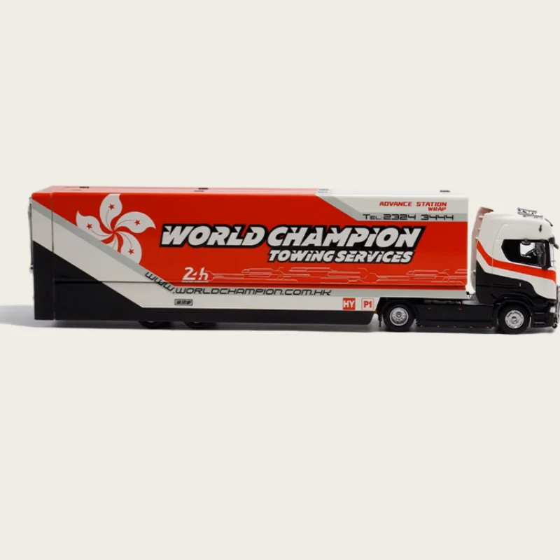 KENGFAI Diecast 1/64 مقياس سكانيا سبيكة نموذج سيارة سكانيا S730 عربة النقل الأبيض اللعب المركبات لعب للبنين هدية الصندوق الأصلي #5