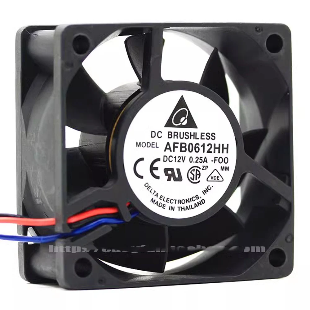 

Delta New AFB0612HH 6025 6CM 60mm 0.25A double ball bearing cooling fan for 60*60*25mm