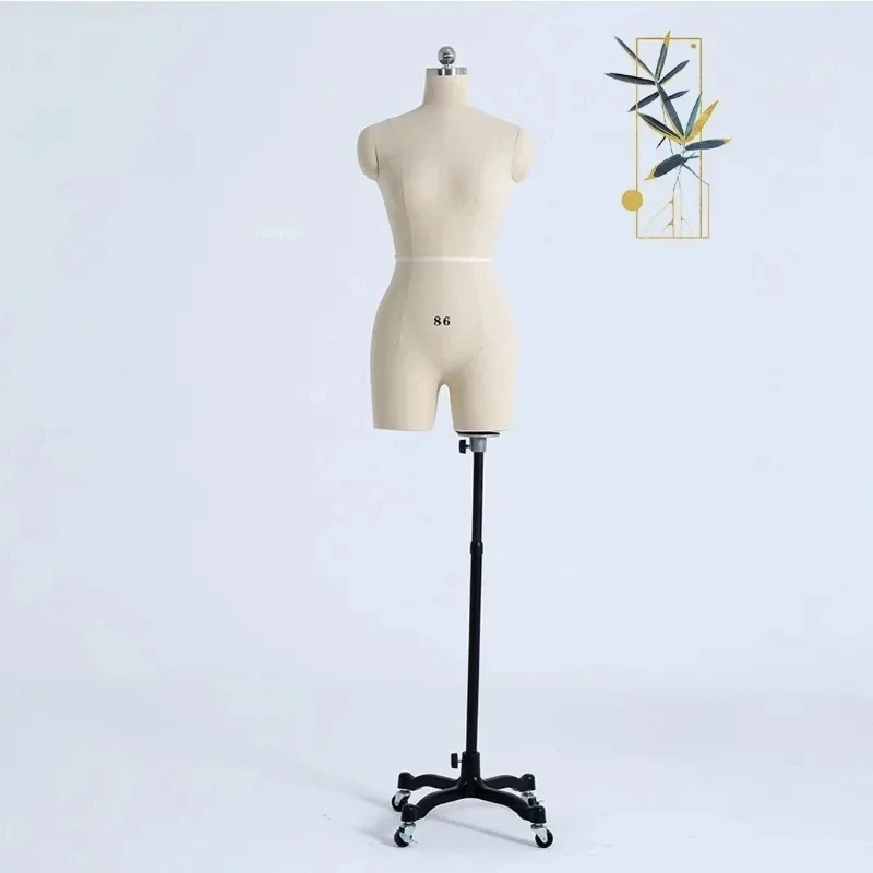 Standard Sewing Linen Cover Boby Female Mannequins for Clothing Design Bust Tailor Mannequin Dress Display Stand Can Pin