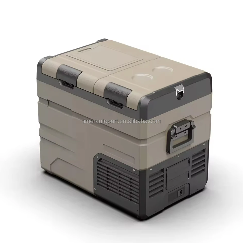 Portable 12V/24V Rechargeable Solar/Electric Power Source Freezer RV Cooler Box 35L/45L/55L for Hotels & Cars Battery Included