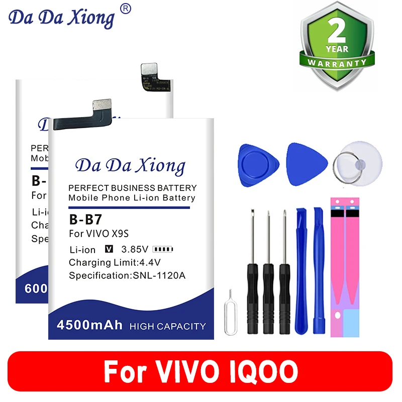 B-D1 B-M2 B-B0 B-B7 B-F9 B-C2 B-A0 Battery For VIVO Xplay V3 V3ma 6 X9S X9SL Z6 X20 X20A Plus Max IQOO 6G 8G 12G V1824BA V1824A