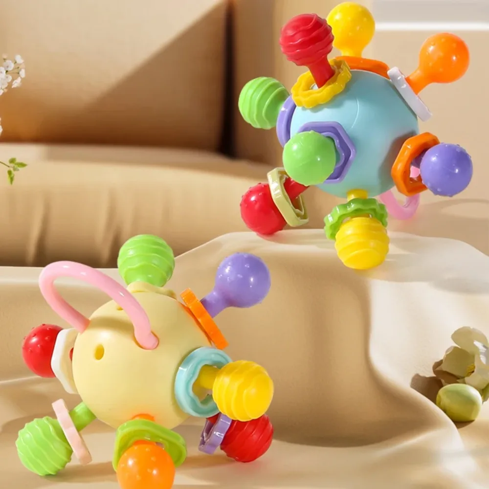 لعبة كرة إمساك يدوية ناعمة للأطفال من كرة Xingdun هدية عيد ميلاد للأطفال بعمر 0-3 سنوات