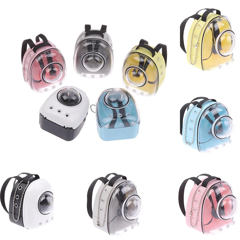 1Pcs 1:6 1:12 Doll Mini Backpack Cat Bag Pet Space Bag Travel Bag Dollhouse Scene Decoration Accessories Photography Props