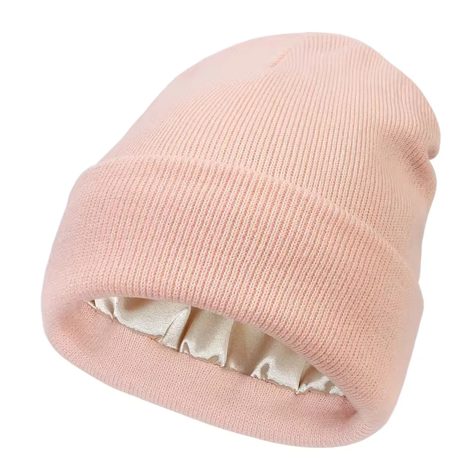 

Women Fashion Solid All Hat Winter Knitted Fleece Warm Woolen Hat Hunting Winter Hats Men