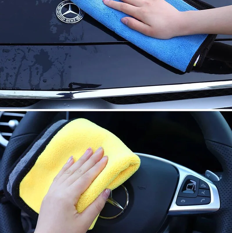 Car Wash Microfiber Towel Auto Cleaning Drying Cloth Car Care Cloth Microfiber Towels Vehicle Styling Microfiber Car Accessories