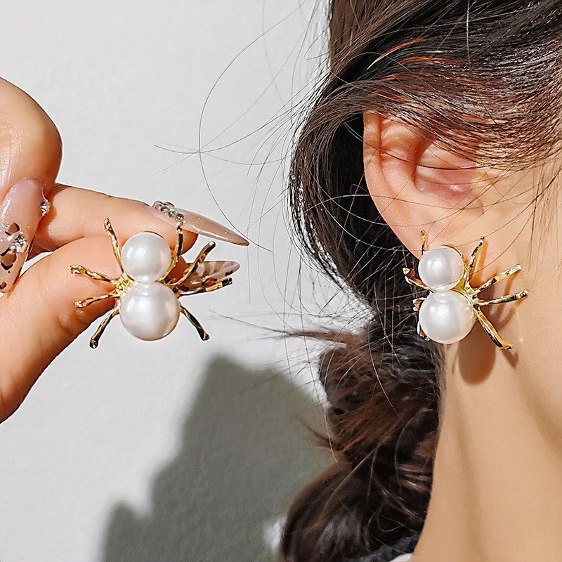 

Halloween Skull Skeleton Drop Earrings for Women Man Punk Charm Ghost Spider Web Dangle Earrings Jewelry Gift