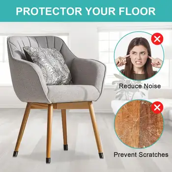 8/16/28 ks silikonové krytky nohou židle protiskluzové zabraňují poškrábání tichá ochrana dřevěné podlahy vodotěsná plstěná podložka na nohy nábytku 10 nejlepší prodej chrániče nohou barových židlí Home Depot - №6